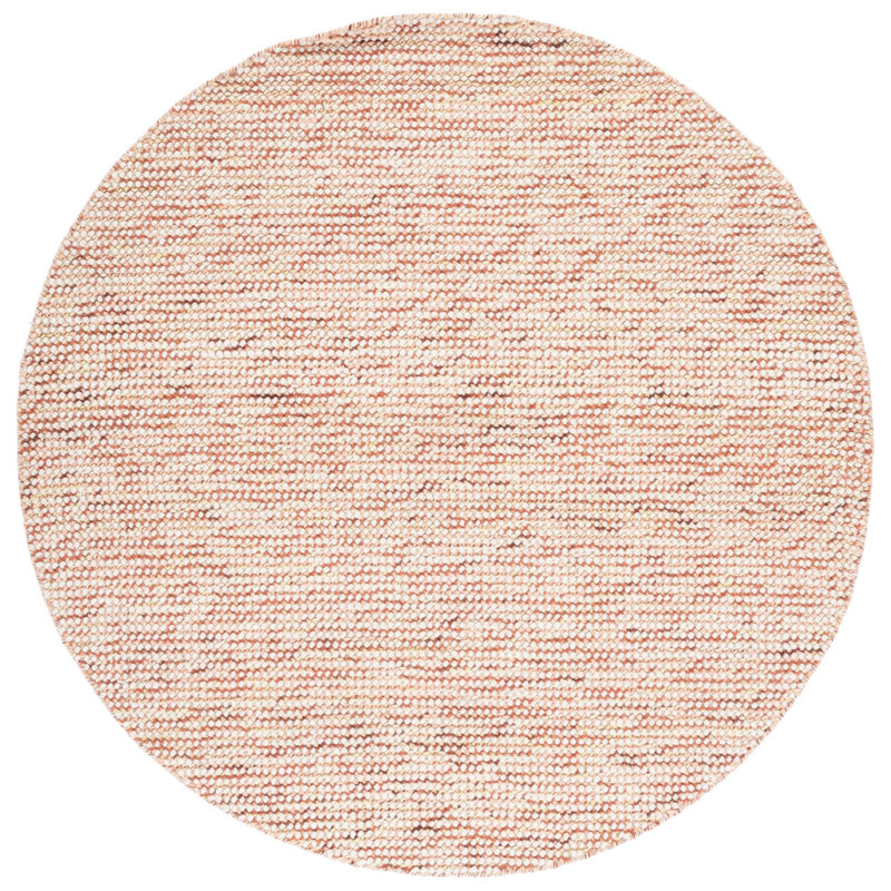 Vermont Hand Woven Wool Rug, Round 6'