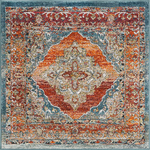 Tapis traditionnel Charian rouille oriental