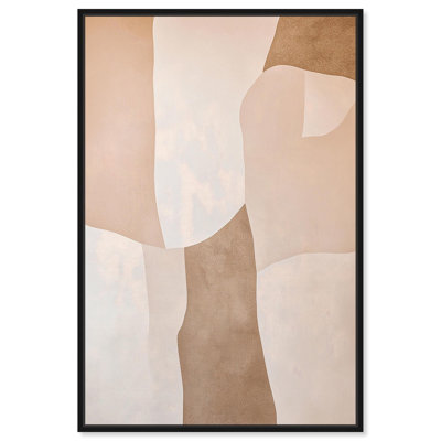 «Forms in Beige I», art géométrique bohème par Art Remedy