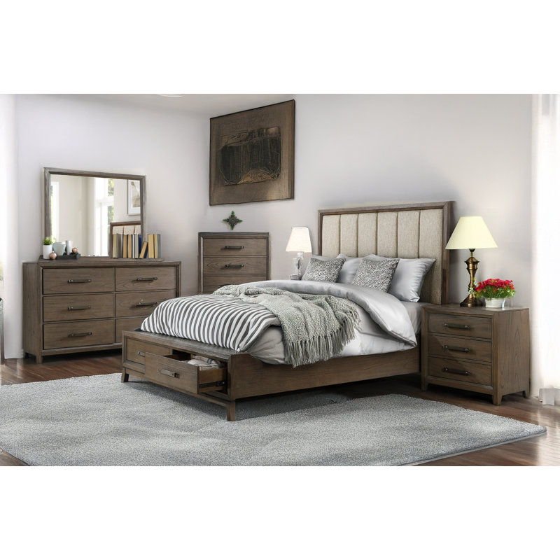 Ensemble de chambre avec lit tapissier Lorne, Grand