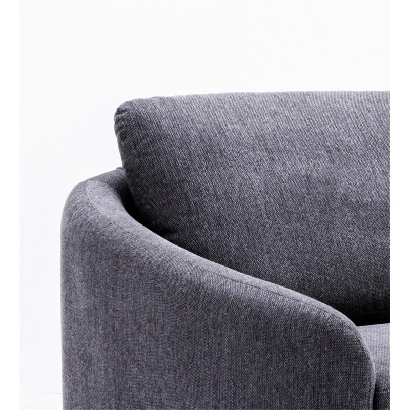 Yuina Gray Linen Sofa
