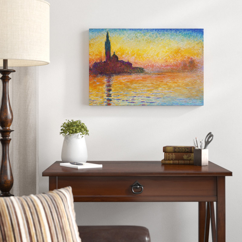San Giorgio Maggiore by Claude Monet - Wrapped Canvas Print, 41cm H x 61cm W