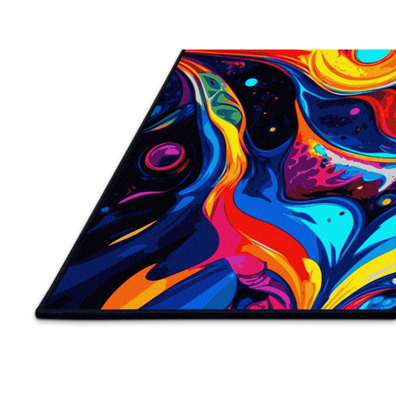 Galactic Hue Rug, Square 6'