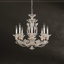 Rivendell 8 Light 26in x 23in Chandelier with Candleslips in Antique Silver with Clear Radiance Crystals