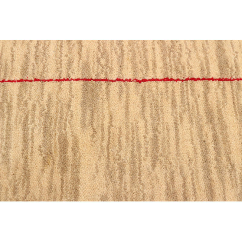 Tapis beige Kashkuli Gabbeh 4 pi 11 po x 7 pi 10 po