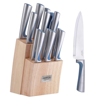 Orion Blue 14 Piece Cutlery Block Set