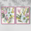 Impression encadrée florale Fresco I-Premium - prête à être accrochée - aucun clou requis - aucun clou requis-1761753219-1761753220