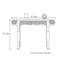 Console multifonctionnelle en bois massif sculpté
