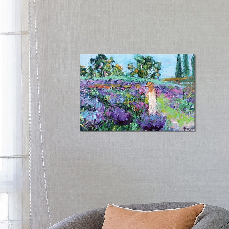 Provence Lavender by Karen Tarlton - Wrapped Canvas Painting, 66.04 cm H x 45.72 cm W x 1.91 cm D