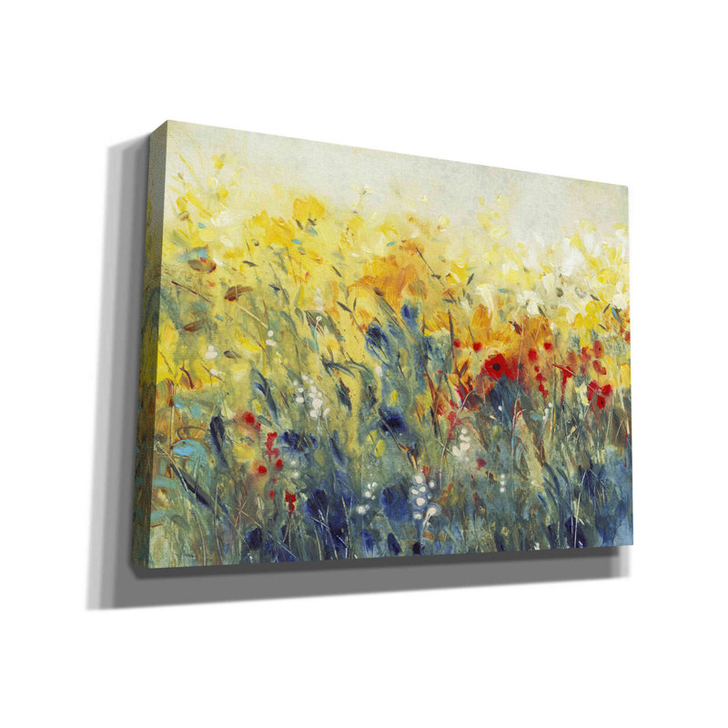 Flowers Sway I " Flowers Sway I " by Tim O'Toole Painting Print, 40" H x 54" W x 1.5" D