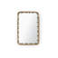 Zoe Rectangle Brass Mirror