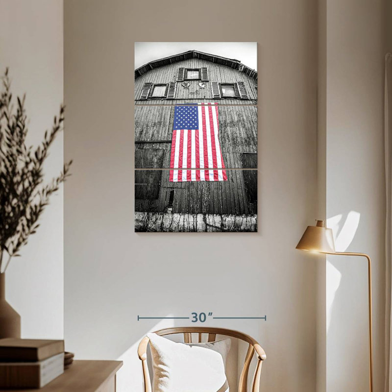 Borges Red White And Blue, 57" H x 36" W