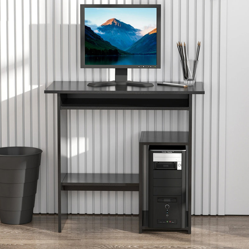 Julijonas 80Cm W Rectangular Computer Desk, Black