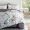 Ensemble de housse de couette à motif de fleurs au gré du vent en aquarelle