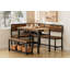Corner Dining Table Set with L-Shaped Bench and Straight Bench, Space-Saving Breakfast Nook Set with Storage Shelves-141016877