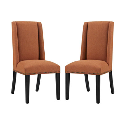Baron Fabric Upholstered Dining Chairs (Set of 2) by Modway