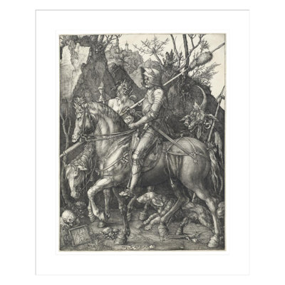 Knight Death and Devil by Albrecht Dürer -Framed Giclee Print
