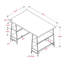 Bureau d'ordinateur à 3 niveaux et 4 tablettes Flax