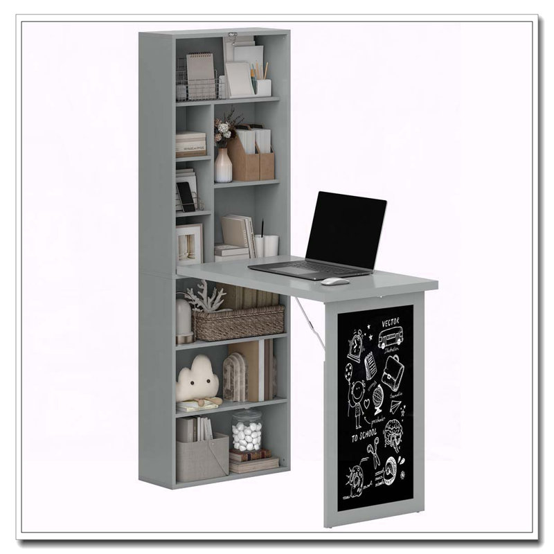 Bureau pliable convertible avec tableau noir