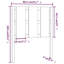 17 Stories Bed Headboard Solid Wood Pine-791543277-791543267
