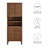 Render Tall Bathroom Storage Cabinet In Walnut-101179049