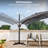 144'' x 108'' Rectangular Cantilever Umbrella with Crank Lift , Counter Weights Included-494796056