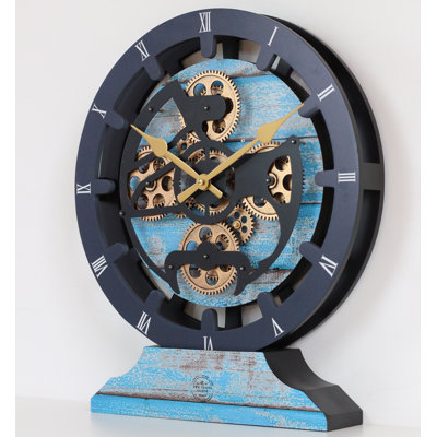No Style Analogue Fir Solid Wood Quartz Movement / Crystal Tabletop Clock