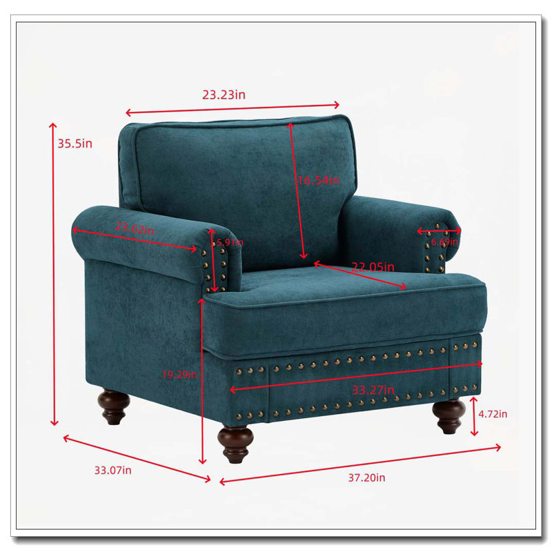 Fauteuil club en chenille
