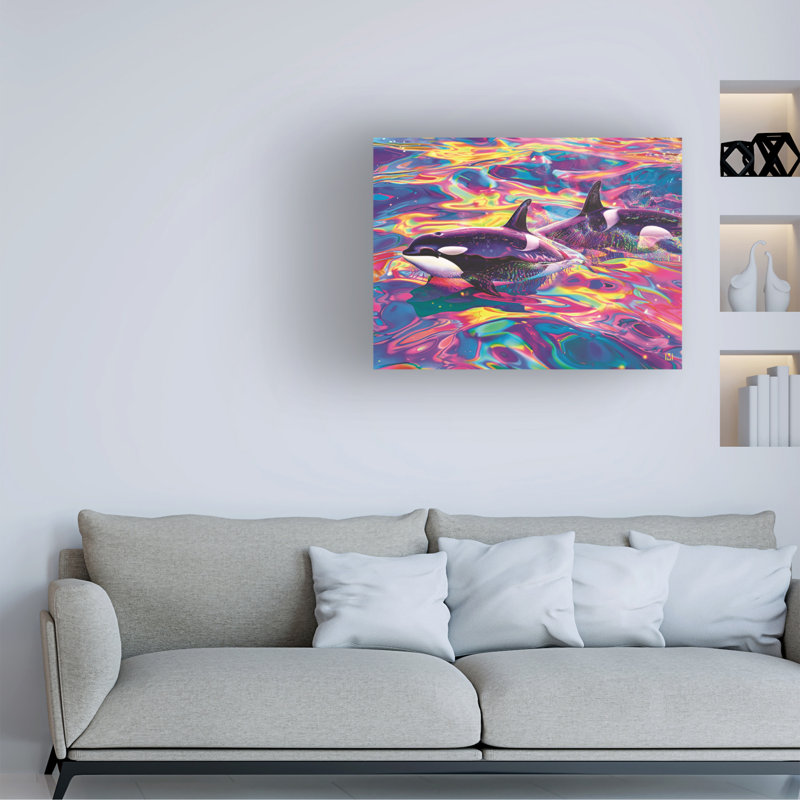 Art sur toile par Michael David, H 14 po x l 19 po