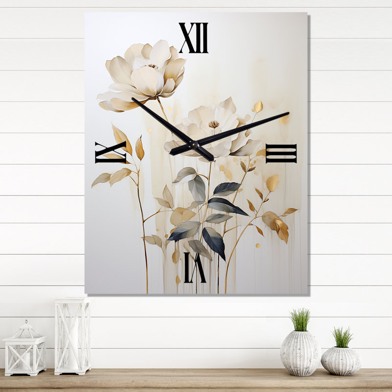 Horloge murale moderne Cristino - Plants, Moyen