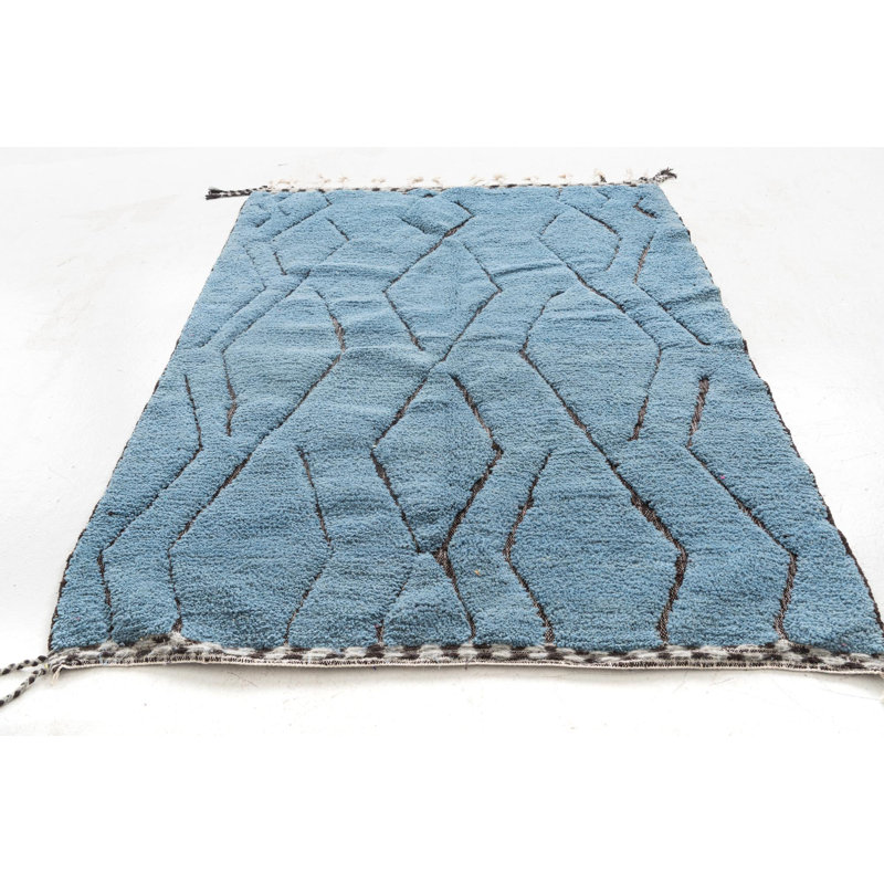 Tapis bleu clair Odea