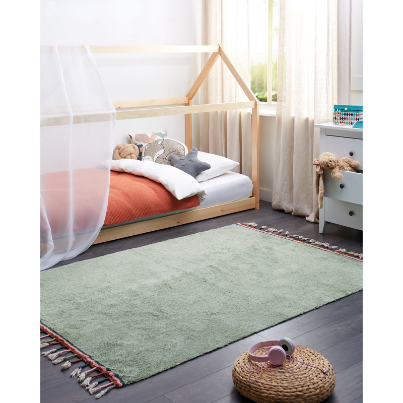 Amaryana Solid Colour Cotton Hand Tufted 140cm X 200cm Area Rug