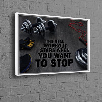 Sturdy Cotton Canvas Featuring Motivational Sports Design Ideal for Wall Decoration in Gym or Man Cave