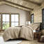 3 édredon en chenille brun clair pour très grand / très grand lit, aspect design, détails à l'épreuve,