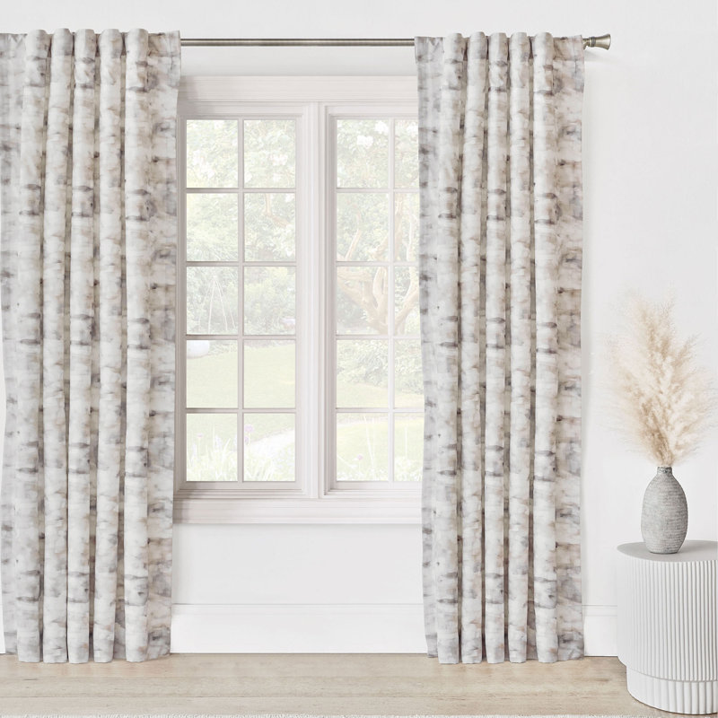 Inez Room Darkening Curtain, 96" W x 96" L