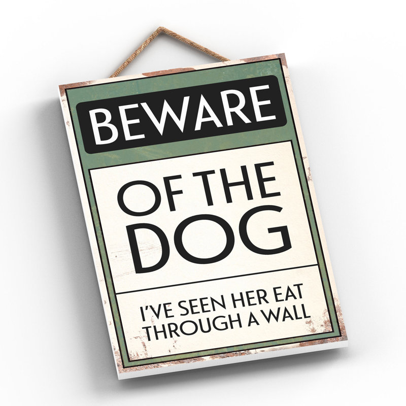 Text Wall Decor, Green/White
