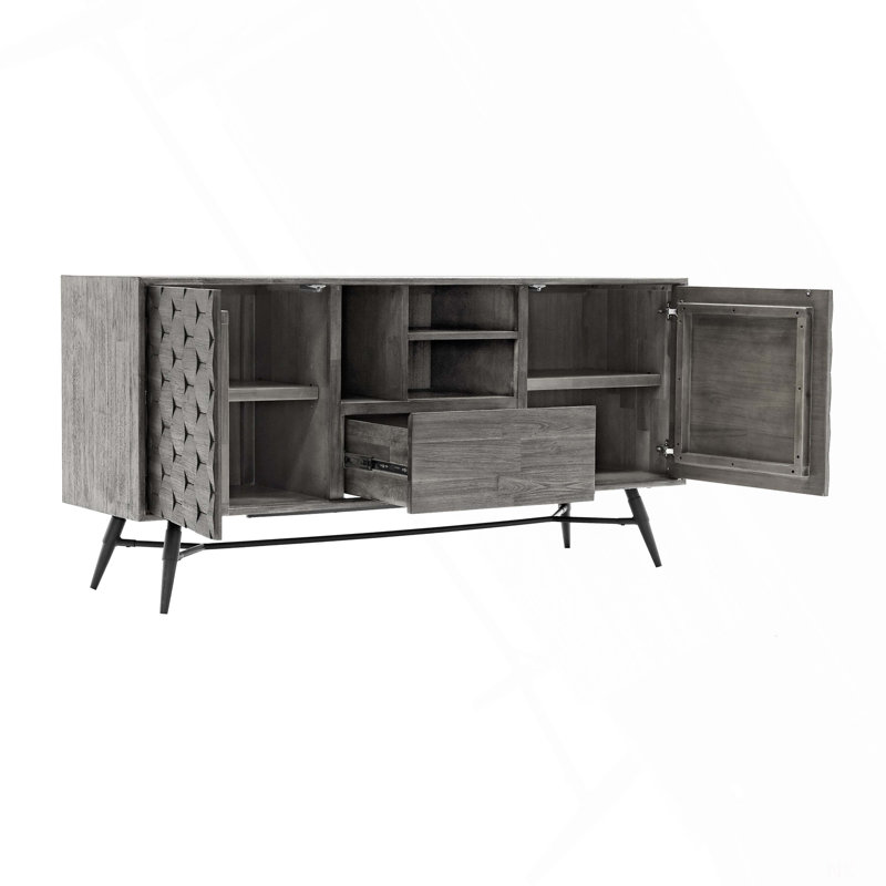 Buffet Makena en bois d'acacia gris