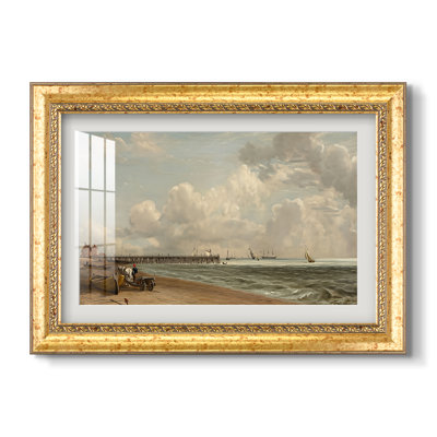 Jetée de Yarmouth, 1822 - John Constable - Estampe encadrée sur mesure