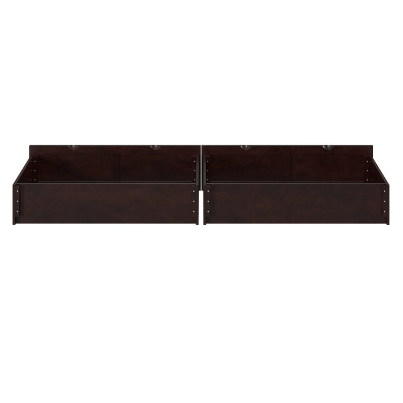 Tiroirs de rangement sous le lit, Simple/double, Espresso