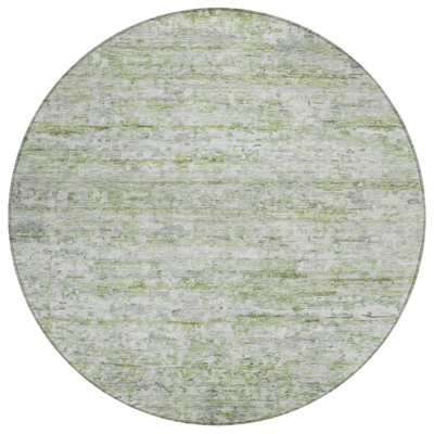 Tova Green Washable Indoor-Outdoor Rug - 