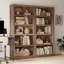68.3"H X 31.2"W 5-Tier Standard Wood Storage Bookcase, Dark Brown-1860749060