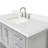 Moille Lequetta 49" Single Bathroom Vanity in Grey, with 1.5 Pure White Quartz Top, Rectangle Sink-1017939150-1064586439