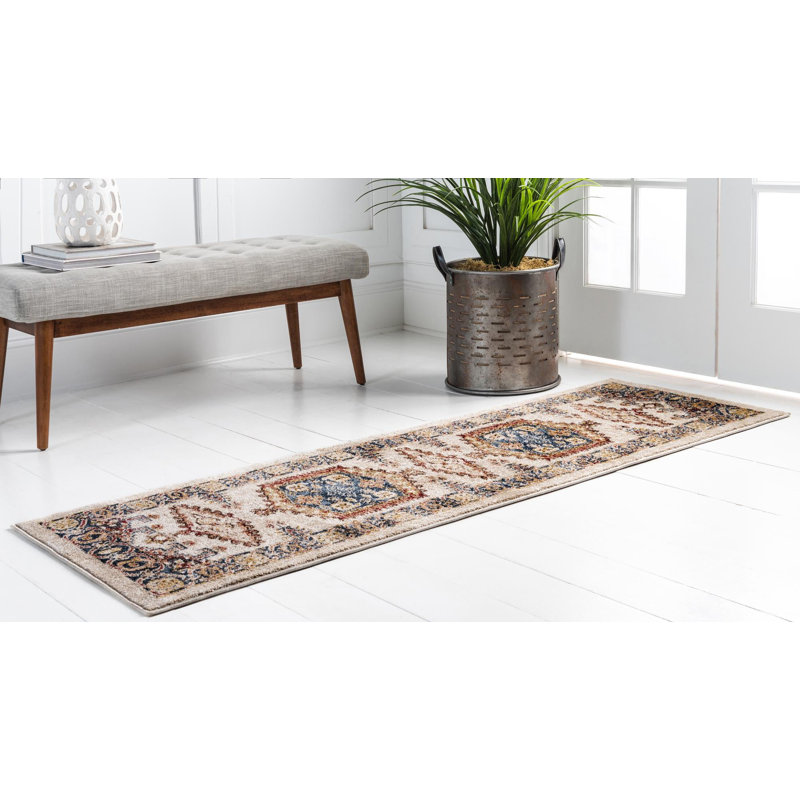 Vern Oriental Area Rug, Runner 2' x 6'1", Cream
