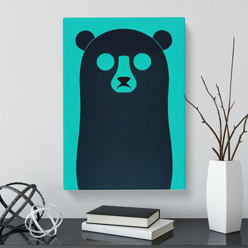 CAN-V0523-204X Bear Conceptual Art - Wrapped Canvas Print, 76cm H x 50cm W