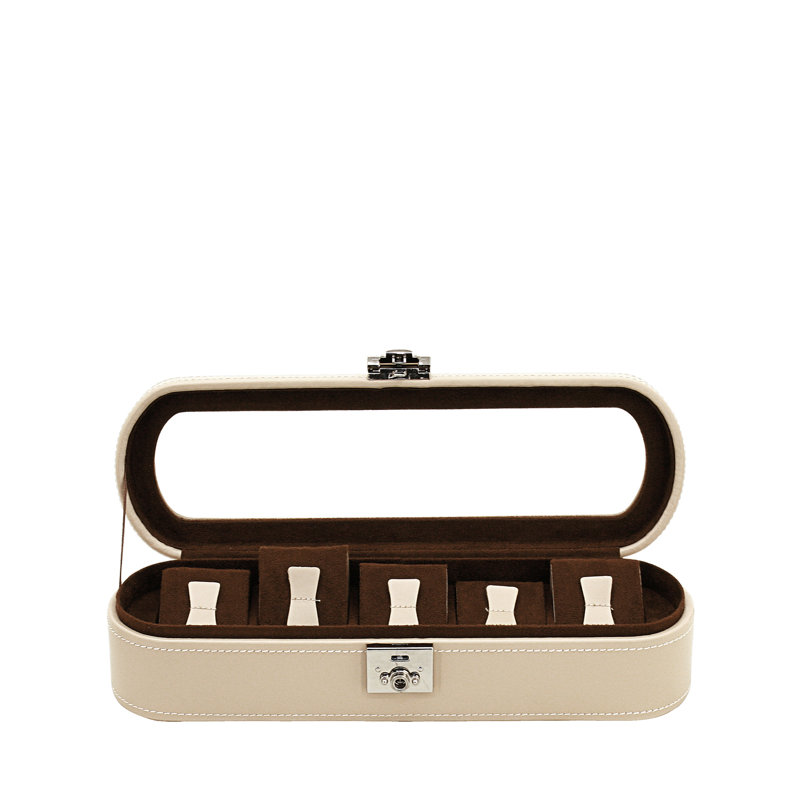 Cordoba Leather Watch Box, Beige