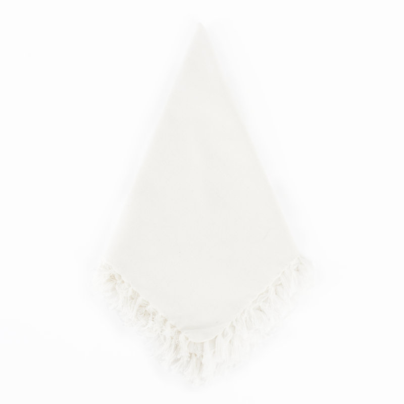 Sabrina Design 20" Cotton Napkin, Off-White