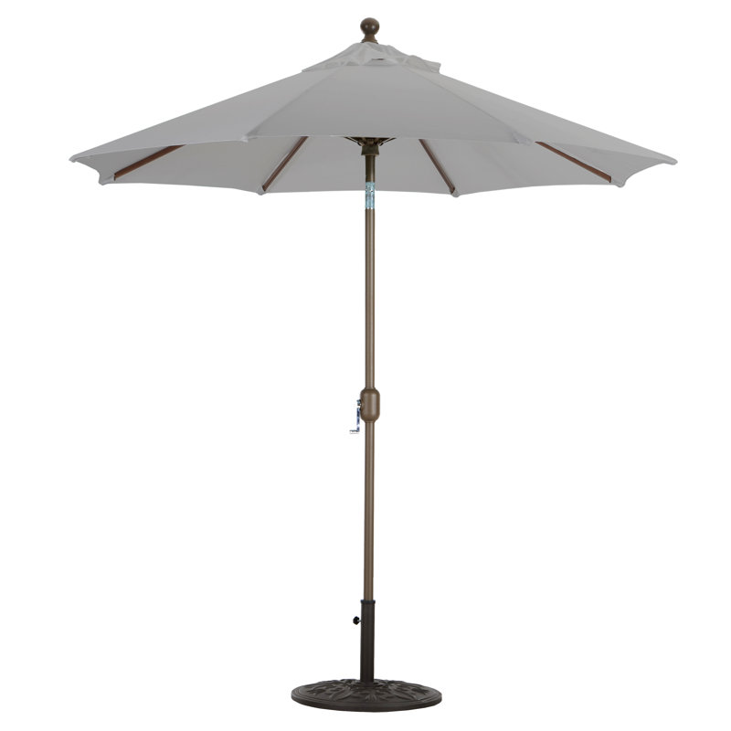Parasol de marché de 7,5 pi Nadasha, Bronze antique, Toile Sunbrella® taupe