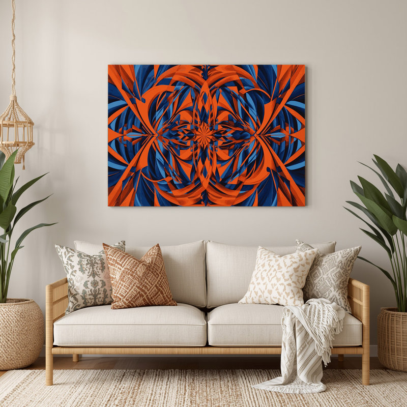 Art mural Op mauve en métal 11, H 132 po x l 168 po x P 0,05 po