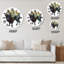 Bison On White - Traditional Wall Clock-400982196