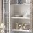 White Solid + Manufactured Wood+Glass Display Cases